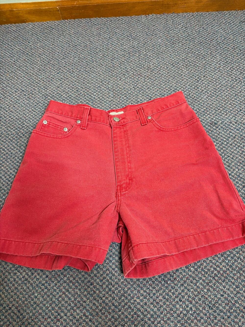 Faded Glory Vintage Red Denim Shorts 10